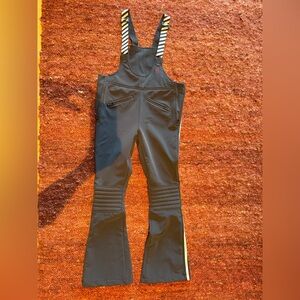 Perfect Moment Black Jumpsuit with White Stripes